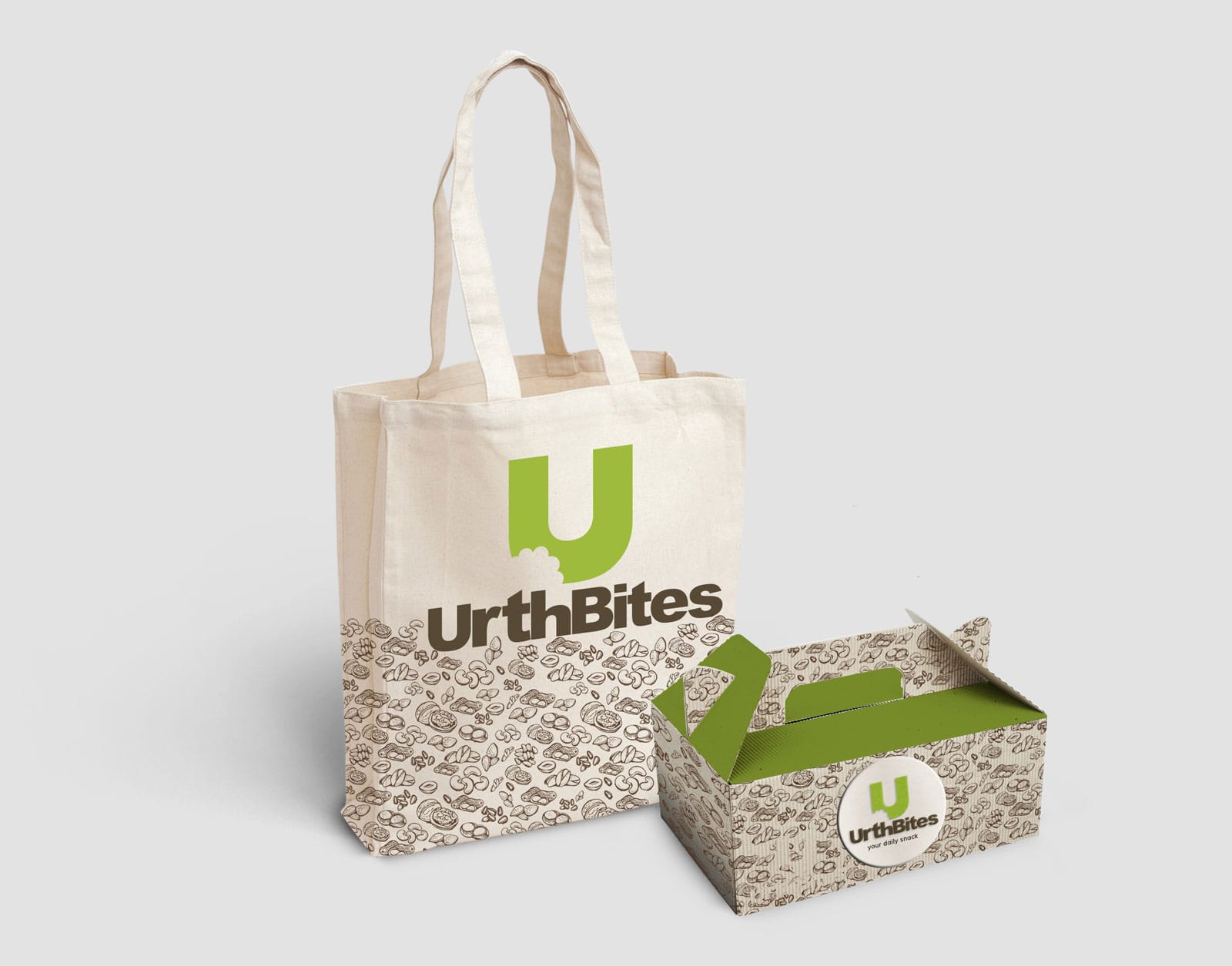 Urth Bites Grocery Bag Design