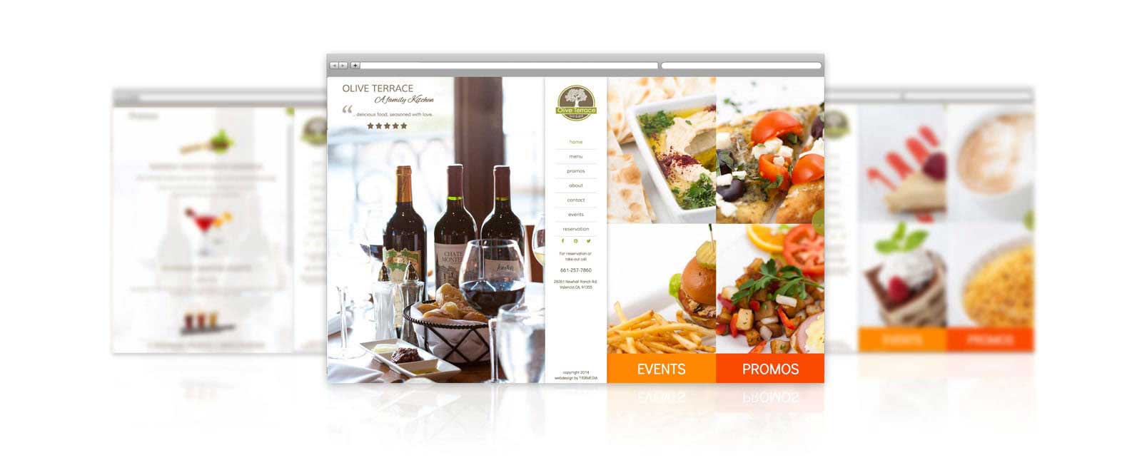 Olive Terrace Restaurant Web Design